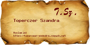 Toperczer Szandra névjegykártya